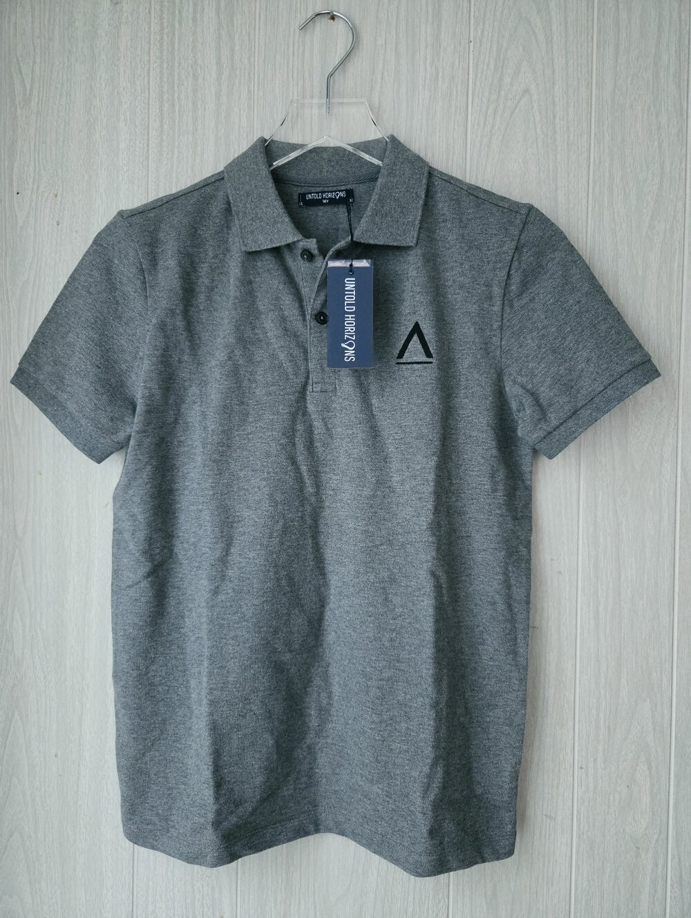 NWT Untold Horizons Unisex Short Sleeve Polo Shirt Top Size 14 Y